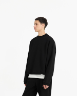 Initial Boxy Sweater Black - Image 2